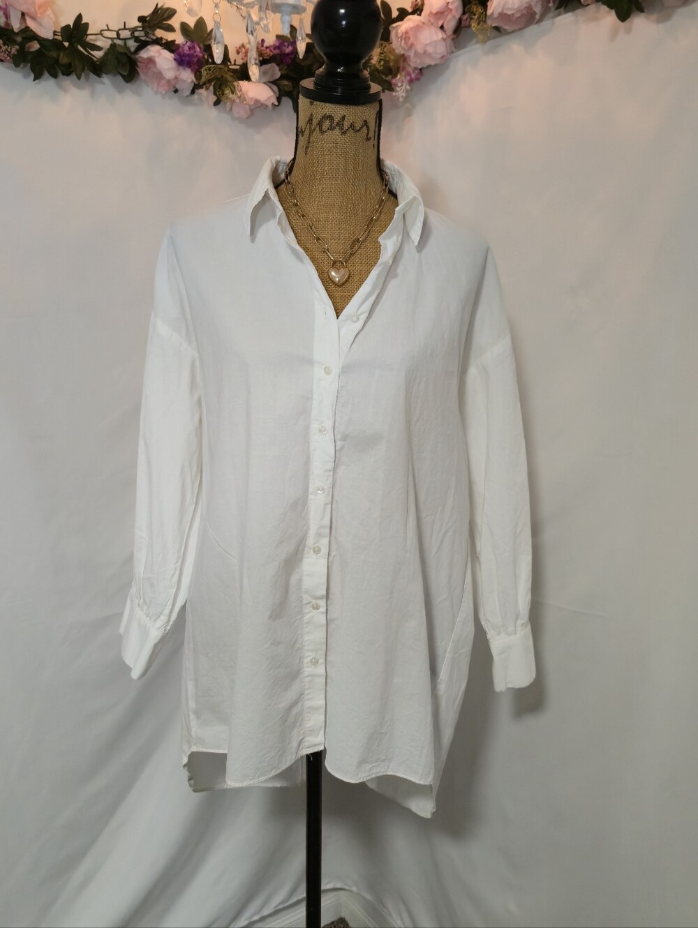 Walter Baker White Button-Front Shirt